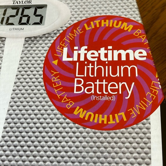 Taylor Lithium Electronic Scale Model 7020 Working Bathroom Scale - Picture 3 of 5